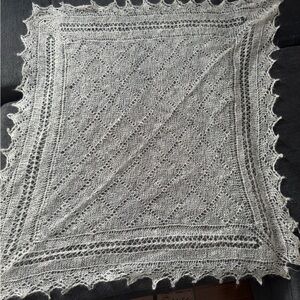 Elegant Lace handmade wool scarf
